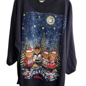 Tompkins Avenue plus size women’s vintage ugly Christmas tea S/2X